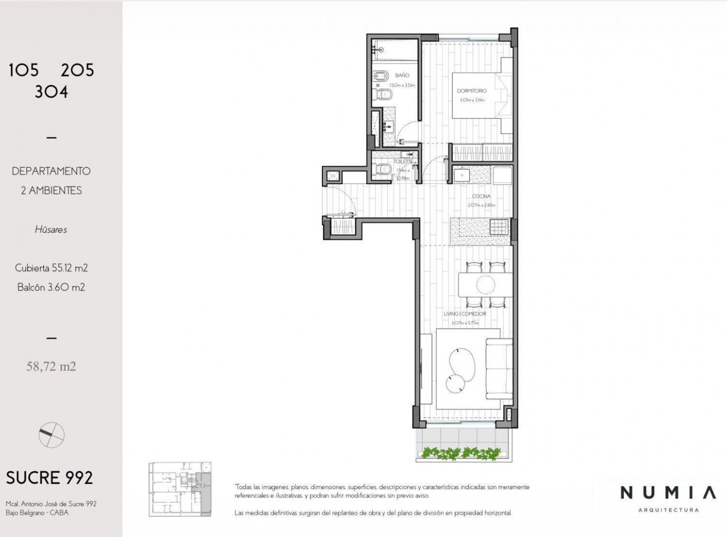 Foto de Venta depto 2 amb - Pozo - Sucre 992 Bajo Belgrano, imagen 5