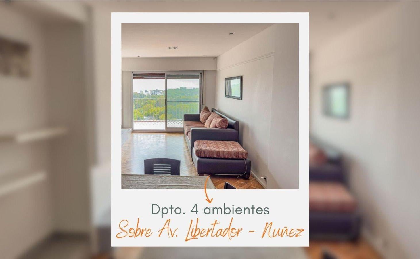 Foto de Venta departamento 4 ambientes Nuñez sobre Av Libertador, imagen 1