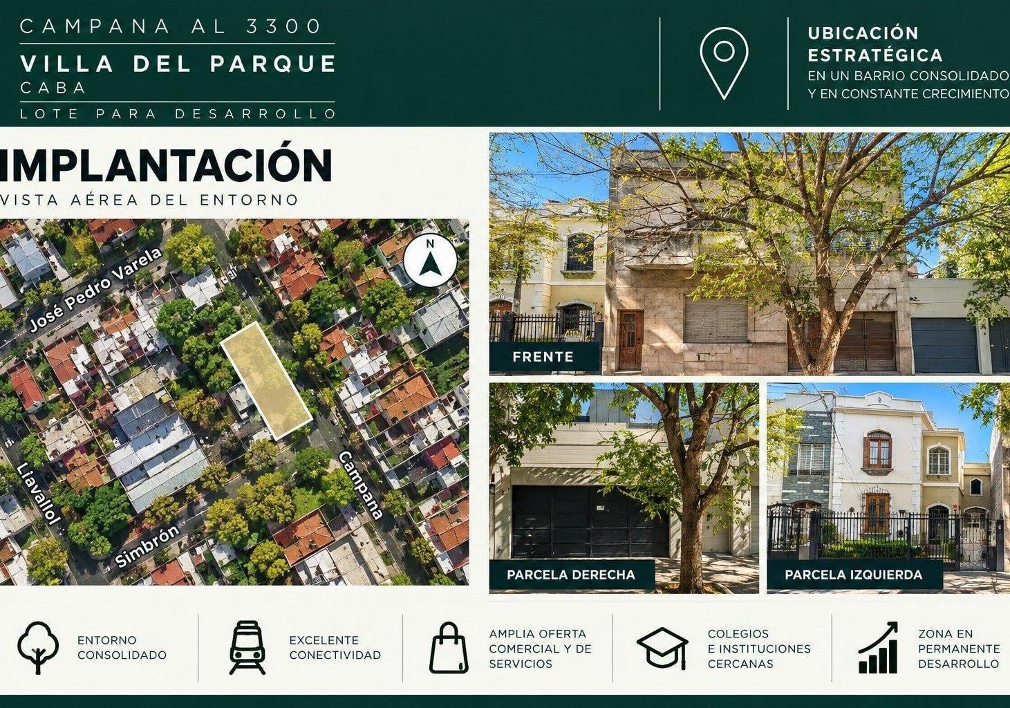 Foto de Venta lote para desarrollo en Villa del Parque. 967 m² construibles, imagen 3