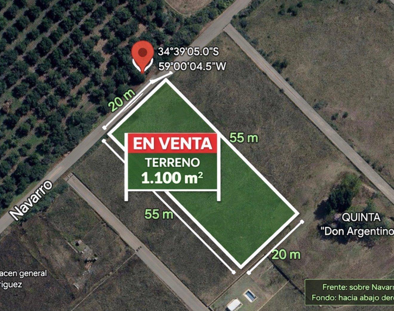 Foto de Terreno 20x55m en General Rodriguez - Oportunidad, imagen 2