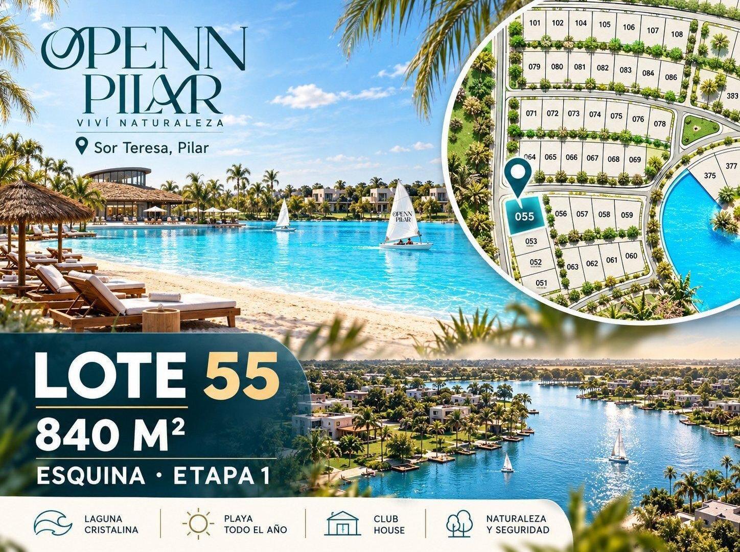 Foto de LOTE EN ESQUINA 840 M² · ETAPA 1 · OPENN PILAR · CERCA DEL ACCESO Y, imagen 2