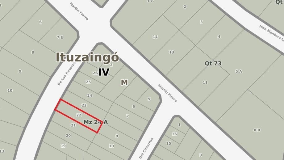 Lote de 400 m2 en ubicacion unica de Parque Leloir a metros de Av Martin Fierro