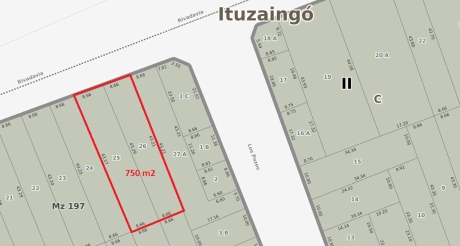 Se trata de dos lotes de terreno que conforman una fracción de 750 m2