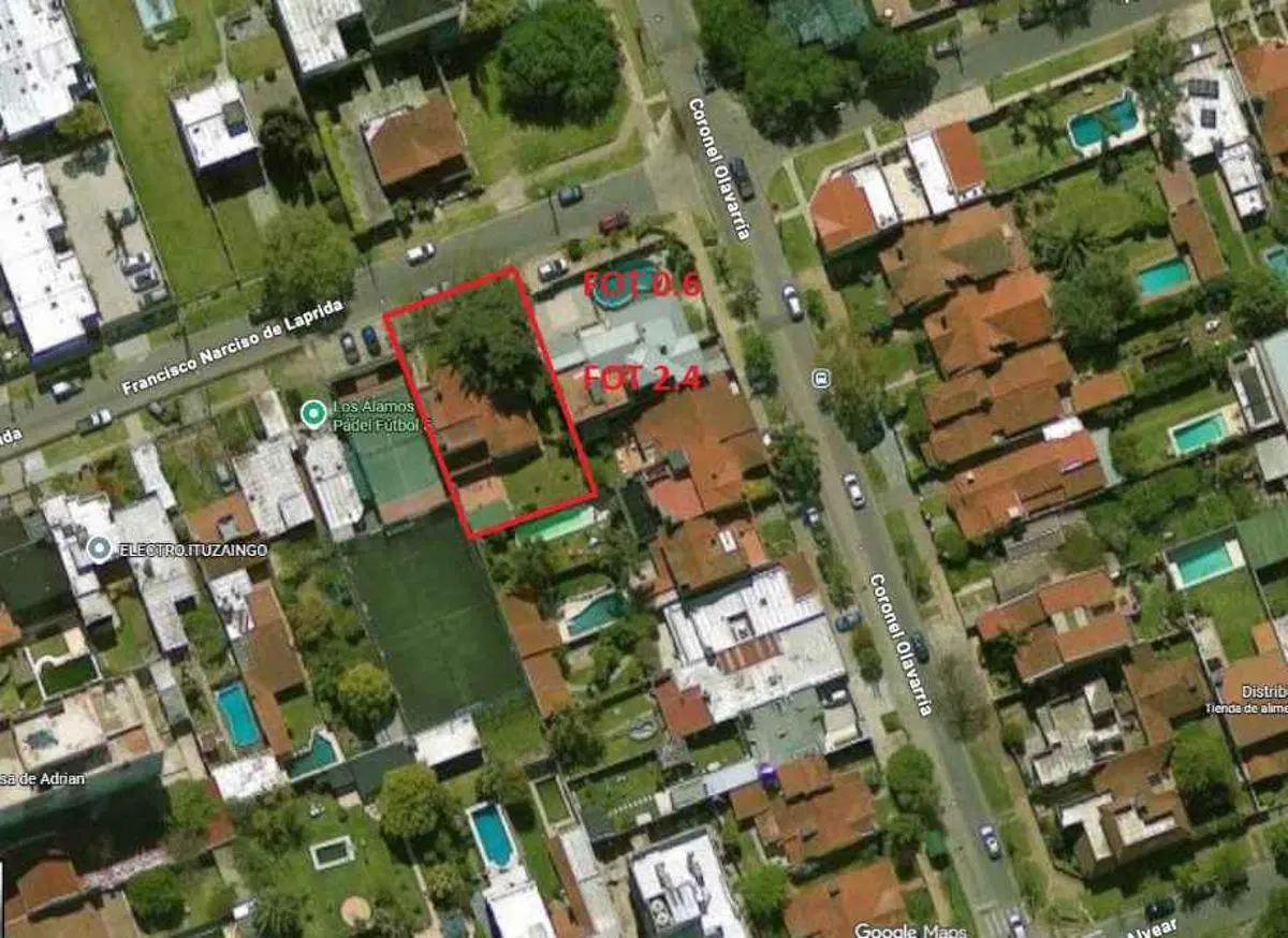 Lote de 480 m2 en venta en Ituzaingó Norte 2