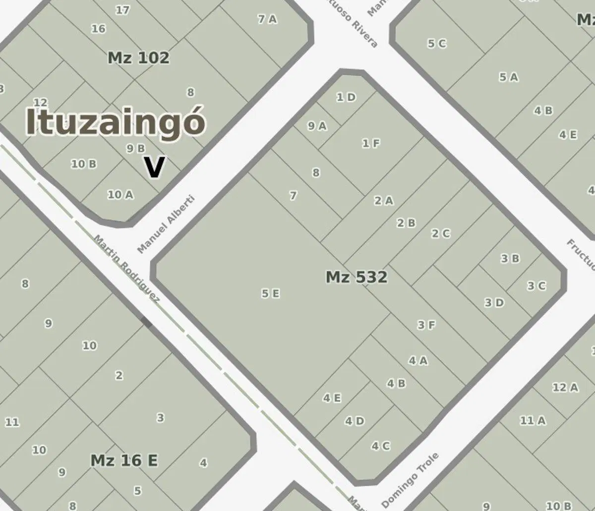 Terreno de 301 m² en venta en Ituzaingó Norte 2