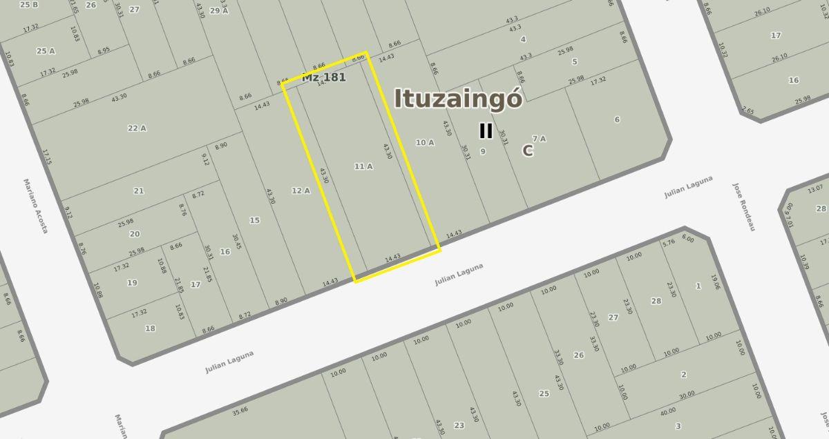 Foto de Terreno para Emprendimiento edilicio en venta en Ituzaingó Sur, imagen 4
