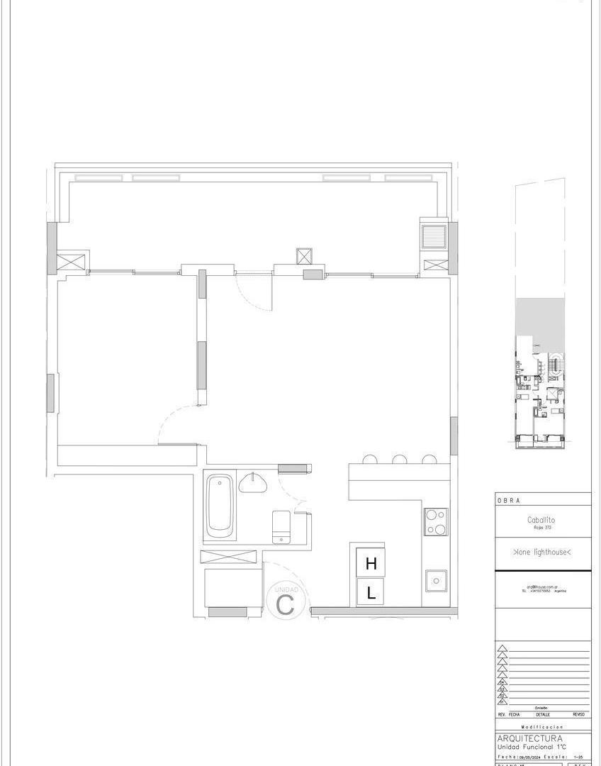 Departamento en Venta 2 ambientes en Caballito Balcón Corrido