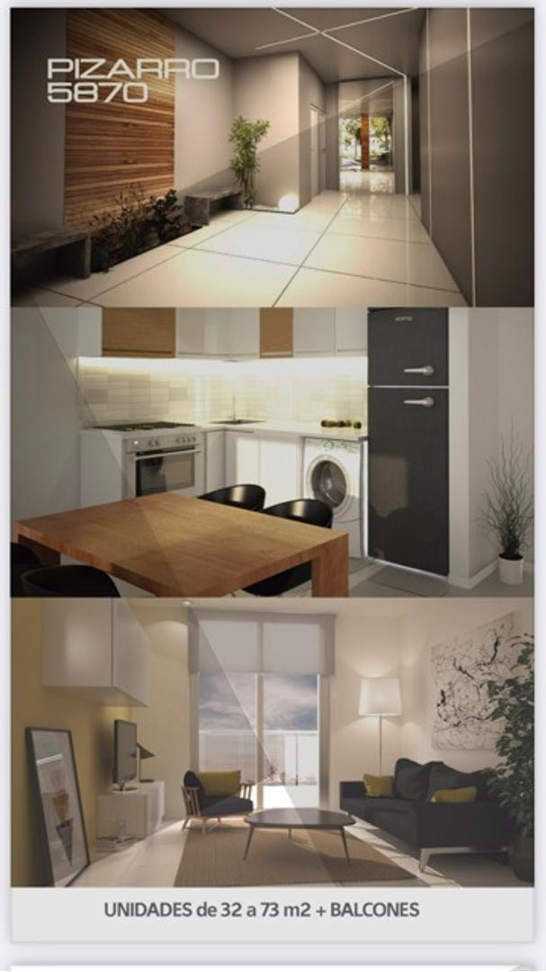 departamento 2 ambientes a estrenar