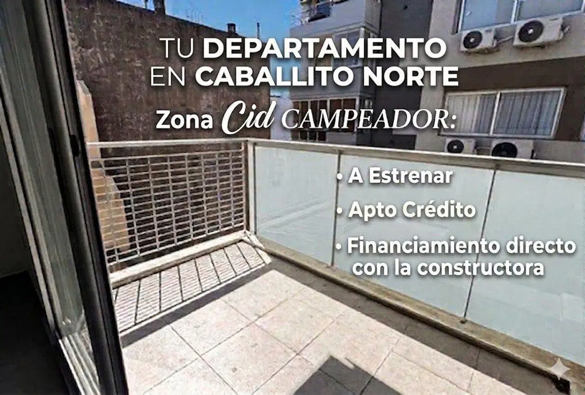 DEPARTAMENTO 1 AMBIENTE VENTA CABALLITO BALCON 2