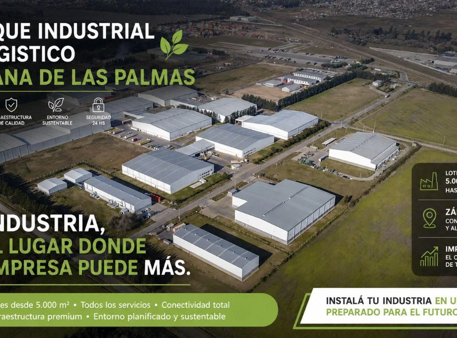 VENTA LOTES PARQUE INDUSTRIAL Y LOGISTICO ZARATE 3