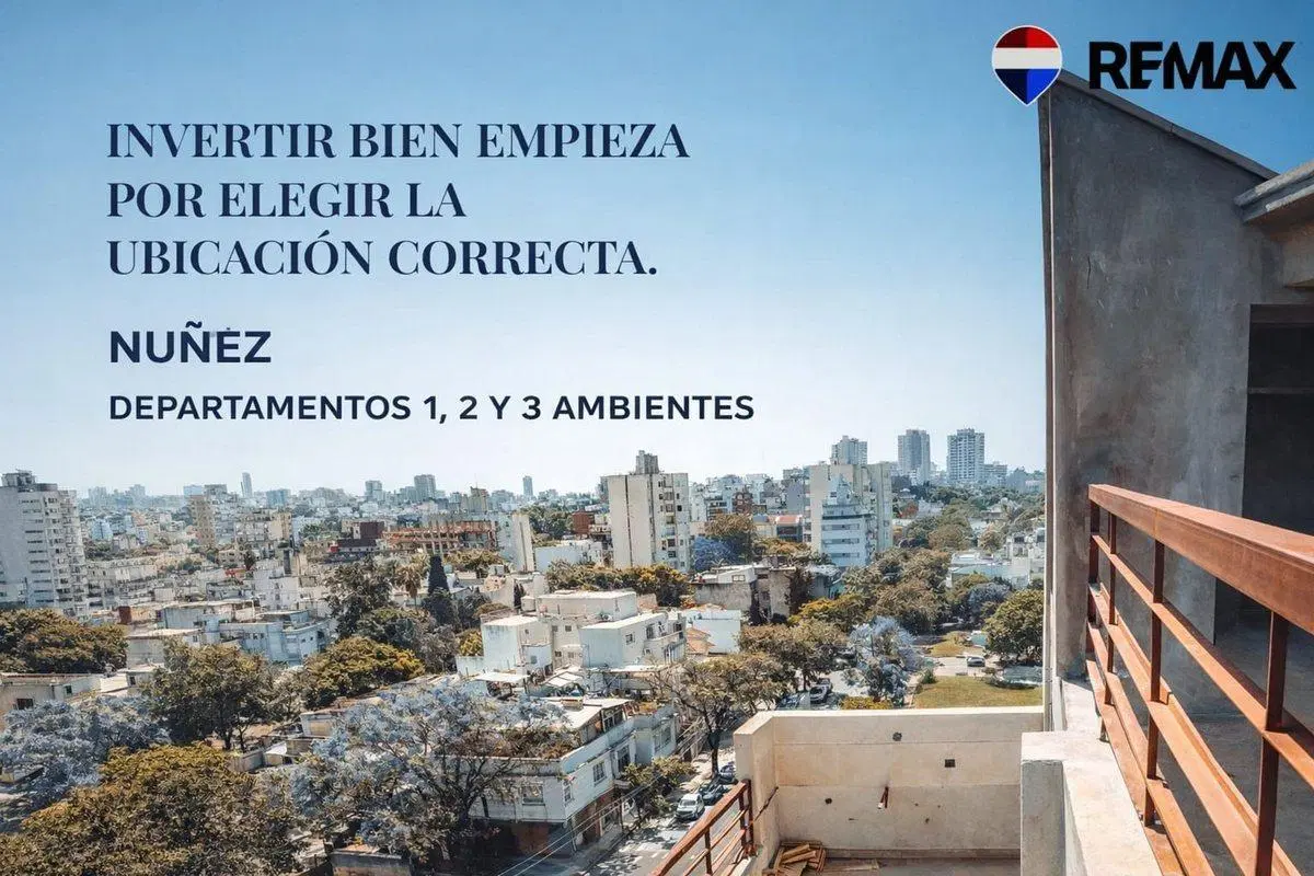 VENTA DEPARTAMENTO 2 AMBIENTES NUÑEZ BALCON 4