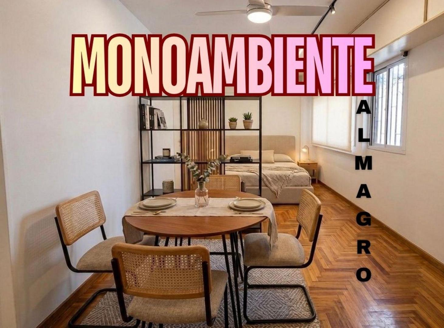 MONOAMBIENTE ALMAGRO GRAN UBICACION APTO CREDITO