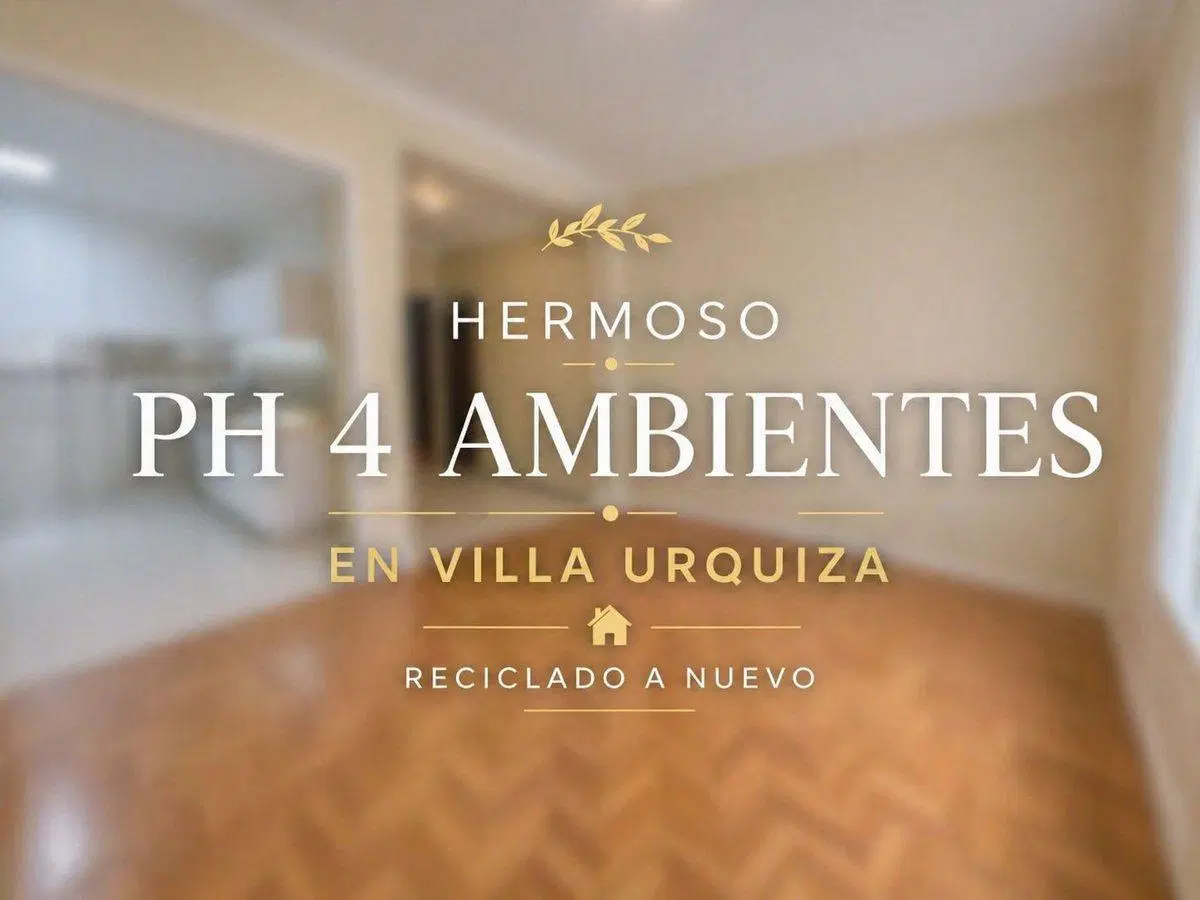 VENTA 4 AMBIENTES VILLA URQUIZA APTO CREDITO 5