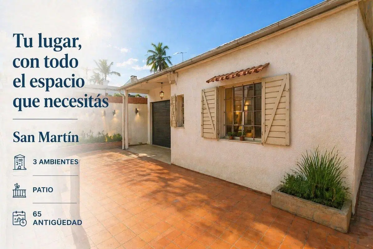 VENTA PH 3 AMBIENTES SAN MARTIN PATIO 2