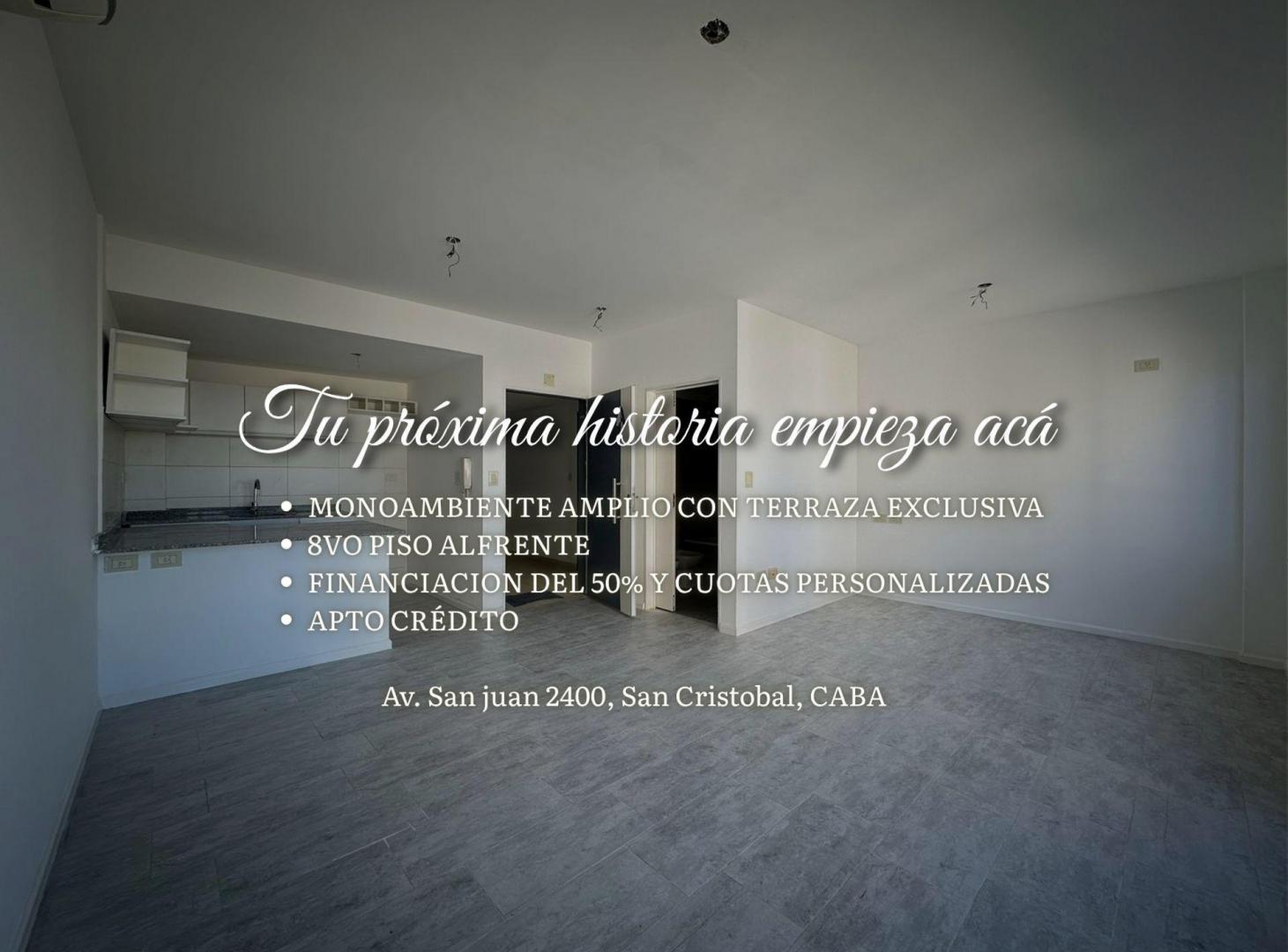 MONOAMBIENTE VENTA SAN CRISTOBAL TERRAZA EXCLUSIVA