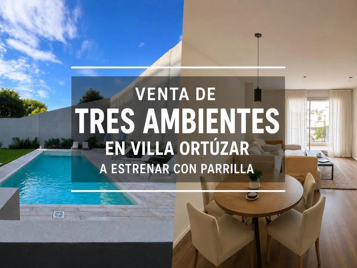 VENTA DEPARTAMENTO 3 AMBIENTES A ESTRENAR ORTUZAR 2
