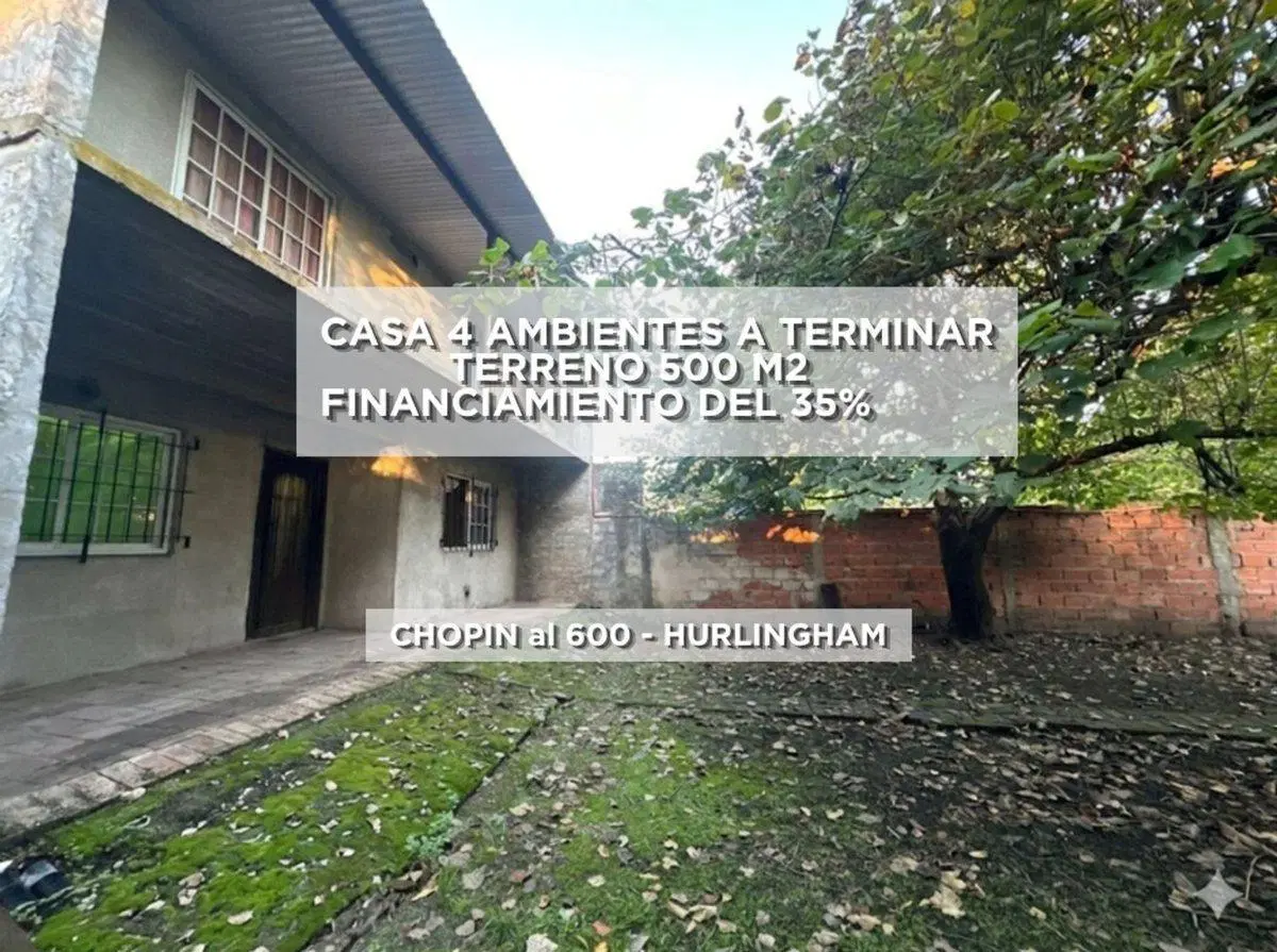 CASA 4 AMBIENTES VENTA HURLINGHAM FINANCIA 5