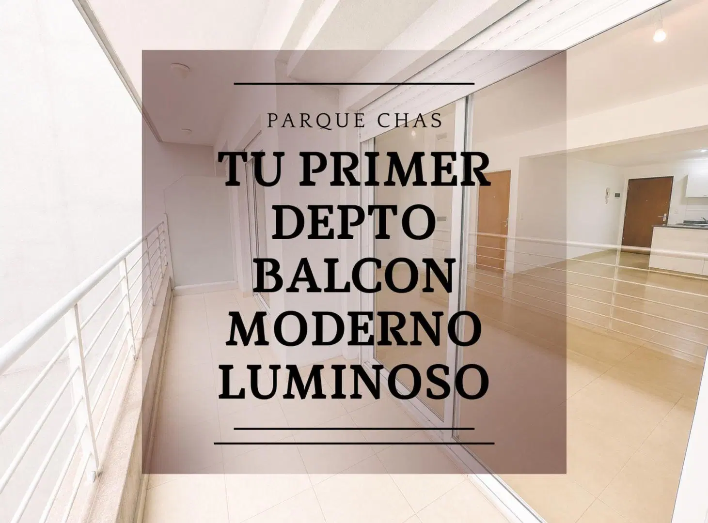 VENTA DEPTO MONOAMBIENTE PARQUE CHAS BALCON 5