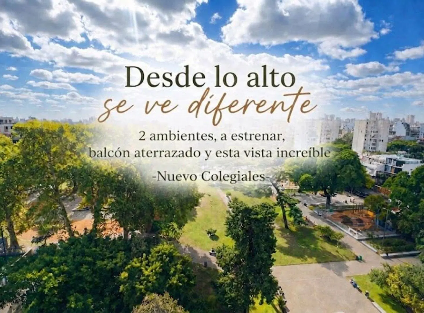 DEPARTAMENTO 2 AMBIENTE VENTA COLEGIALES BALCON 5
