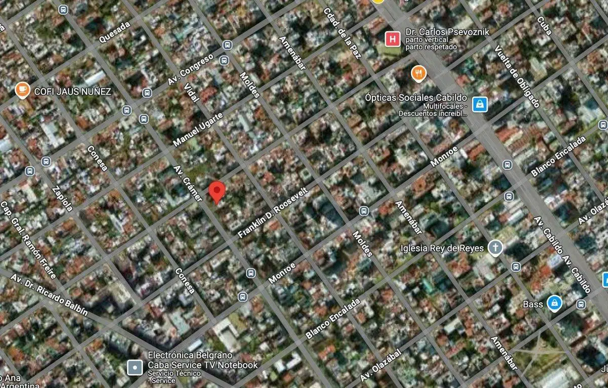 LOTE EN BELGRANO AV CRAMER 2600 VENDIBLE 1943 m2 2