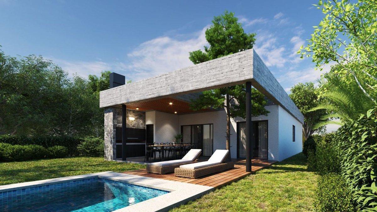 CASA TRES AMBIENTES EN BARRIO LAGUNA AZUL 118M2