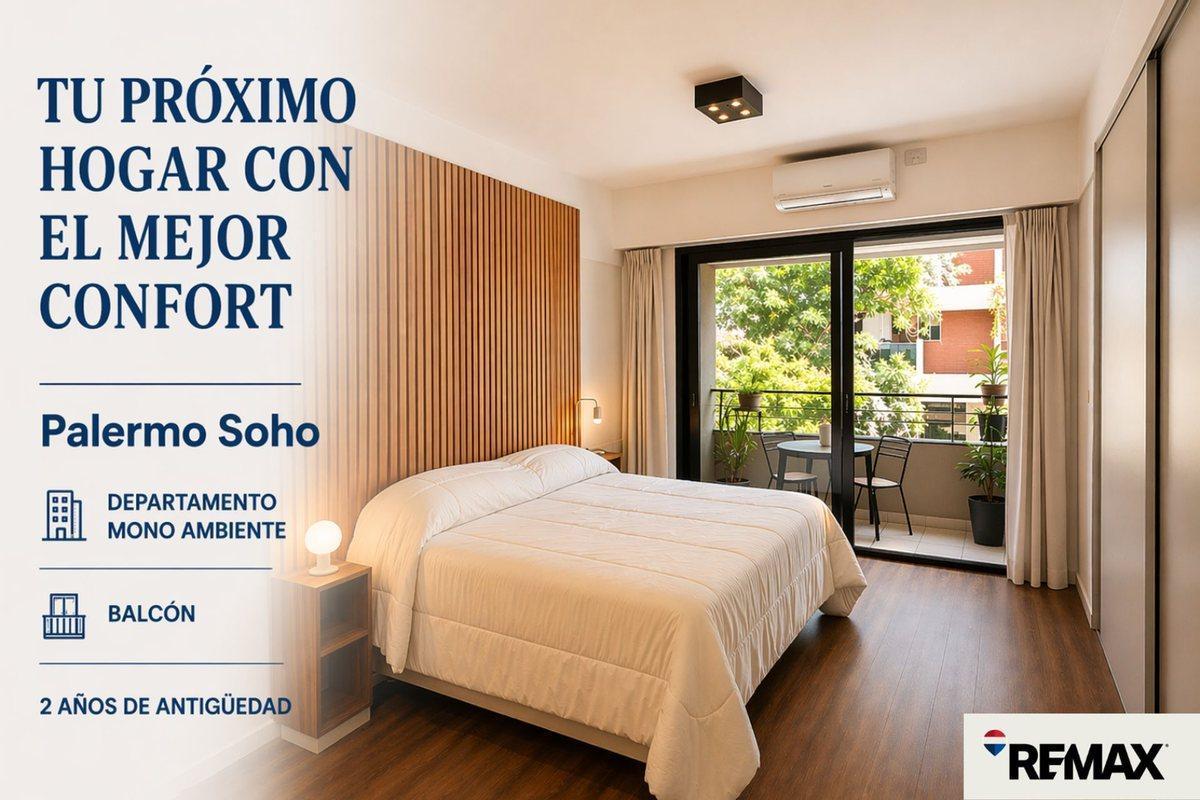 VENTA MONOAMBIENTE PALERMO BALCON APTO CREDITO