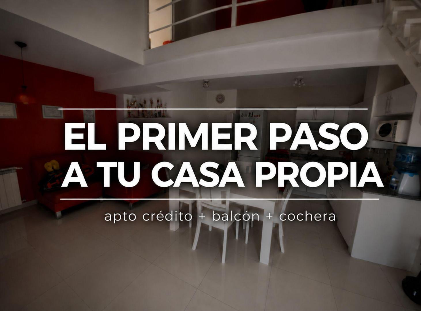 VENTA DEPTO 2 AMB EN MERLO CON BALCON Y COHERA