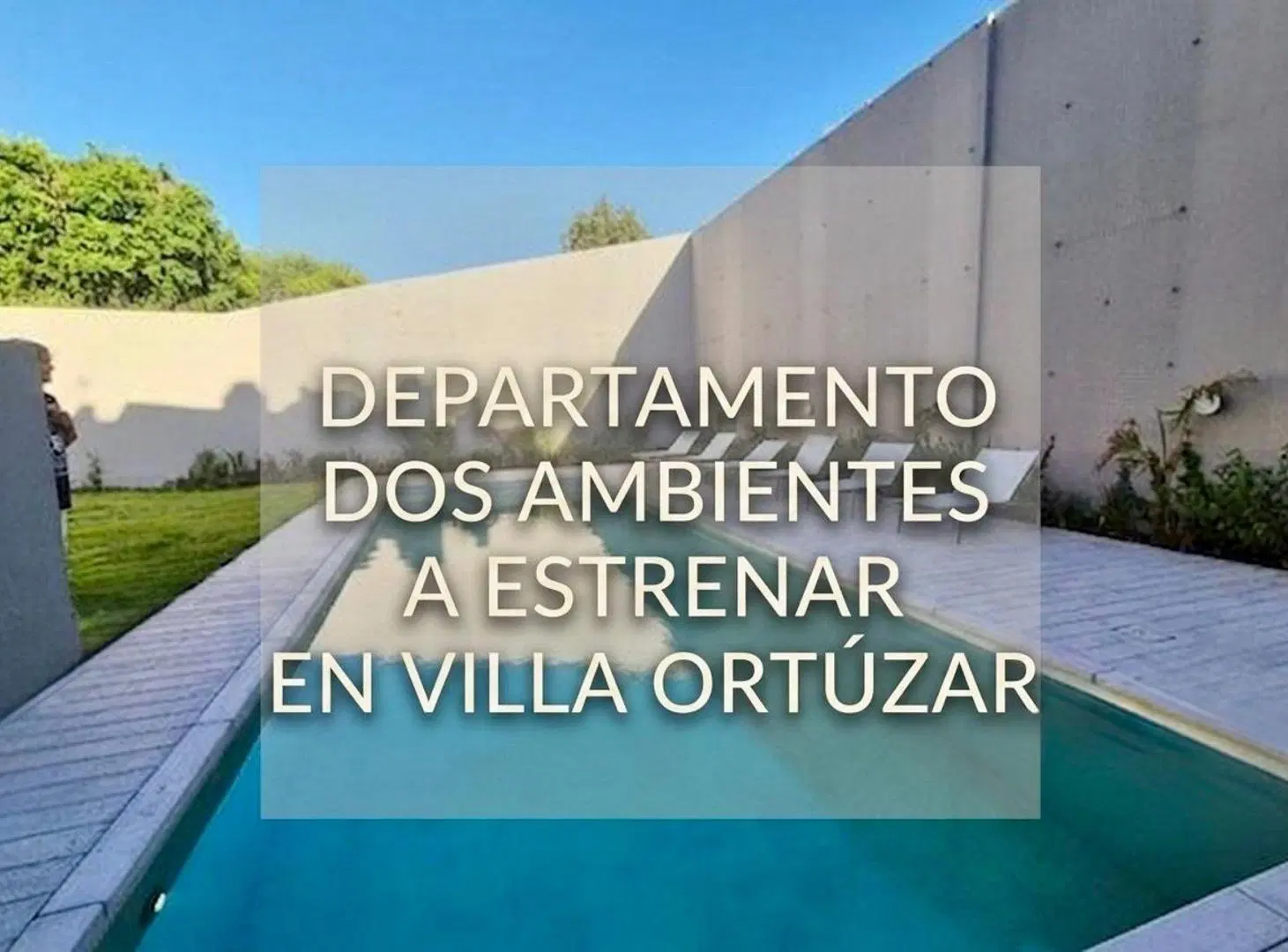 VENTA DEPARTAMENTO 2 AMBIENTES A ESTRENAR ORTUZAR 2