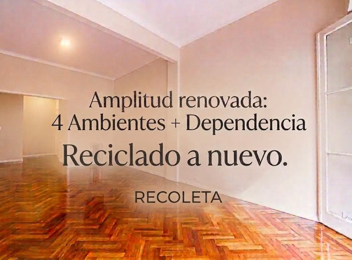 DEPARTAMENTO 4 AMB VENTA RECOLETA BALCON RECICLADO 2