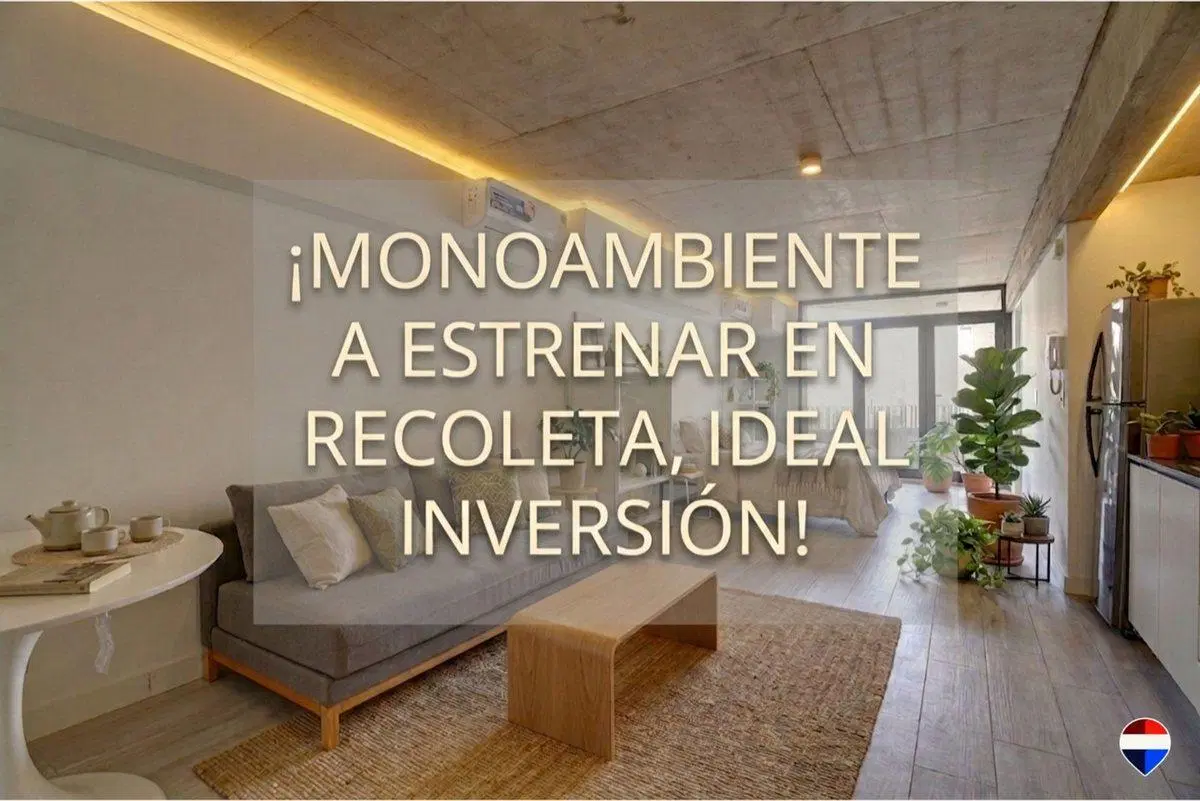MONOAMBIENTE A ESTRENAR CON DOS BALCONES RECOLETA 2
