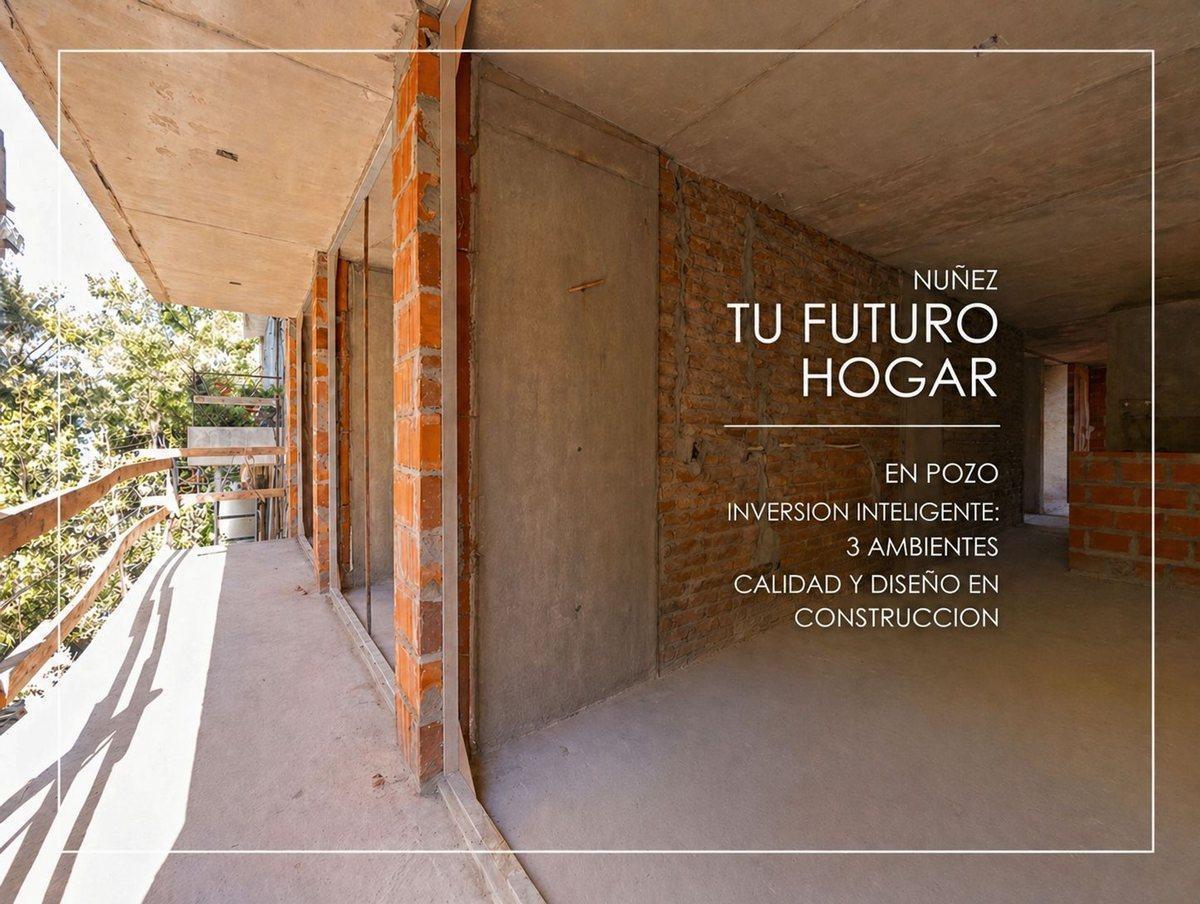 DEPARTAMENTO 3 AMBIENTES VENTA NUÑEZ BALCON