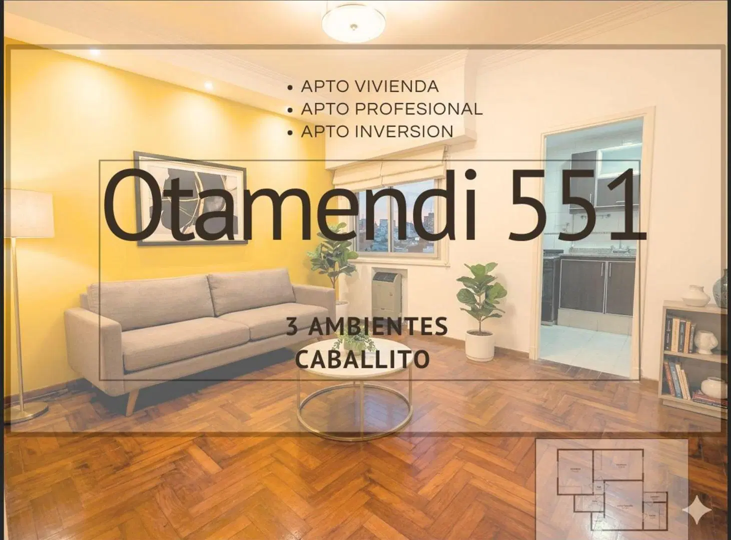 Venta departamento 3 ambientes en Caballito 3