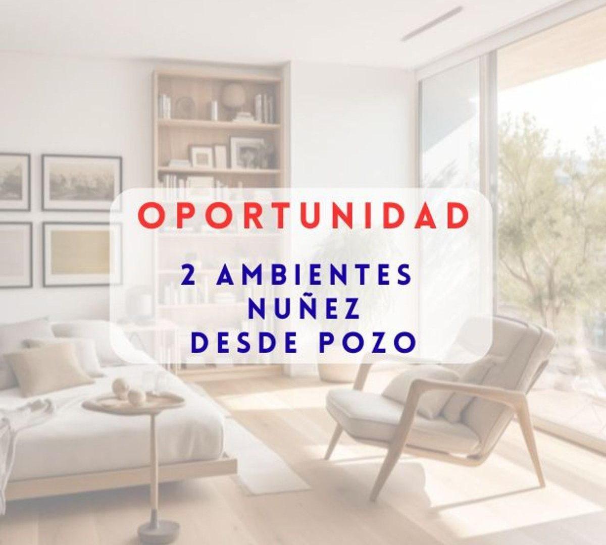 Foto de VENTA DEPTO 2 AMBIENTES BALCON NUÑEZ DESDE POZO, imagen 1