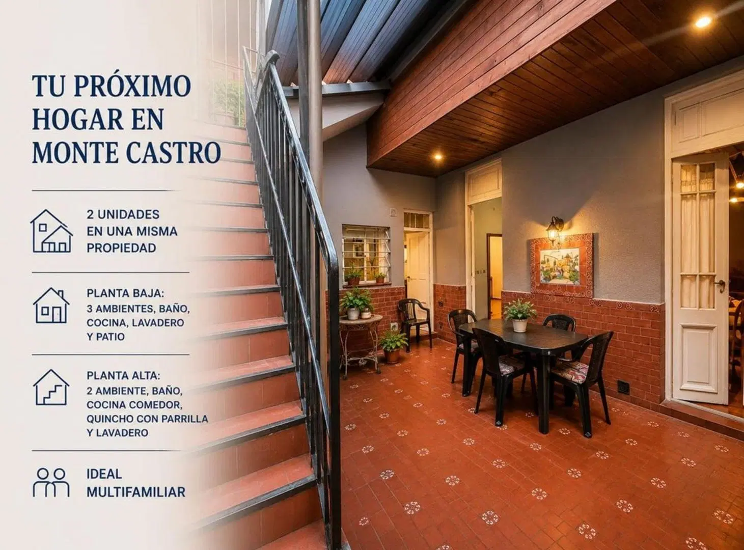 VENTA PH 6 AMBIENTES MONTE CASTRO MULTI FAMILIAR 2