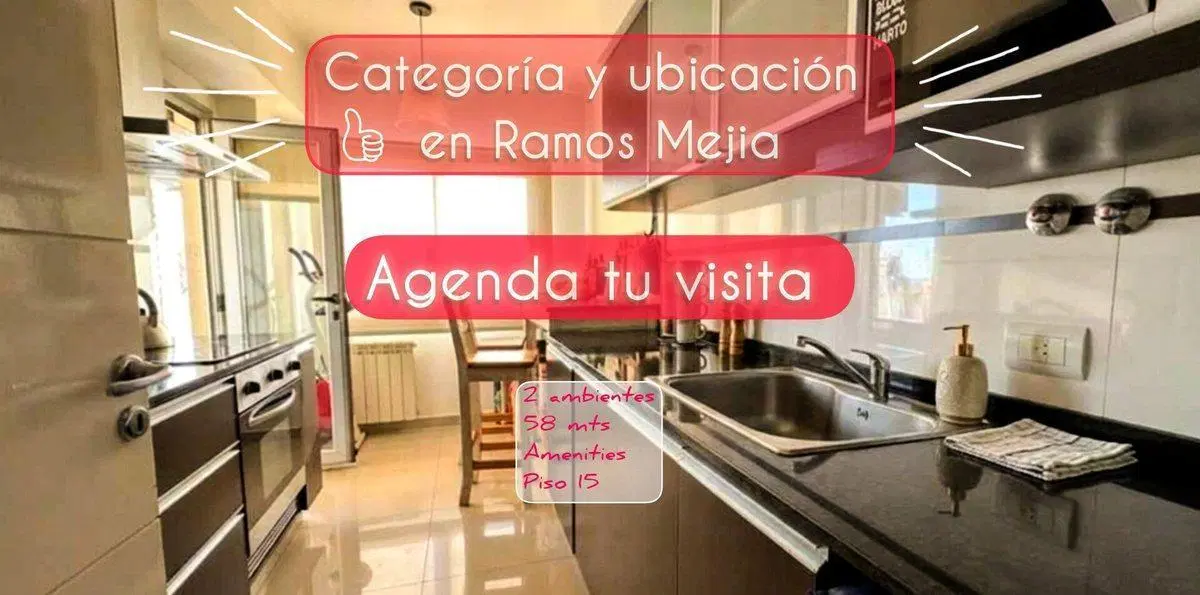 VENTA DEPARTAM 2 AMB RAMOS MEJIA BALCON AMENITIES 3