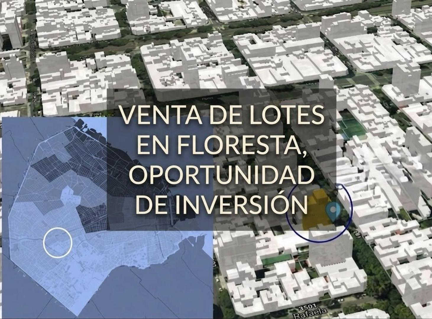 VENTA DE LOTE EN FLORESTA OPORTUNIDAD DE INVERSION