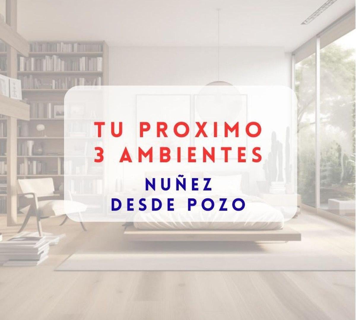 Foto de VENTA TRES AMBIENTES BALCON NUÑEZ DESDE POZO, imagen 3