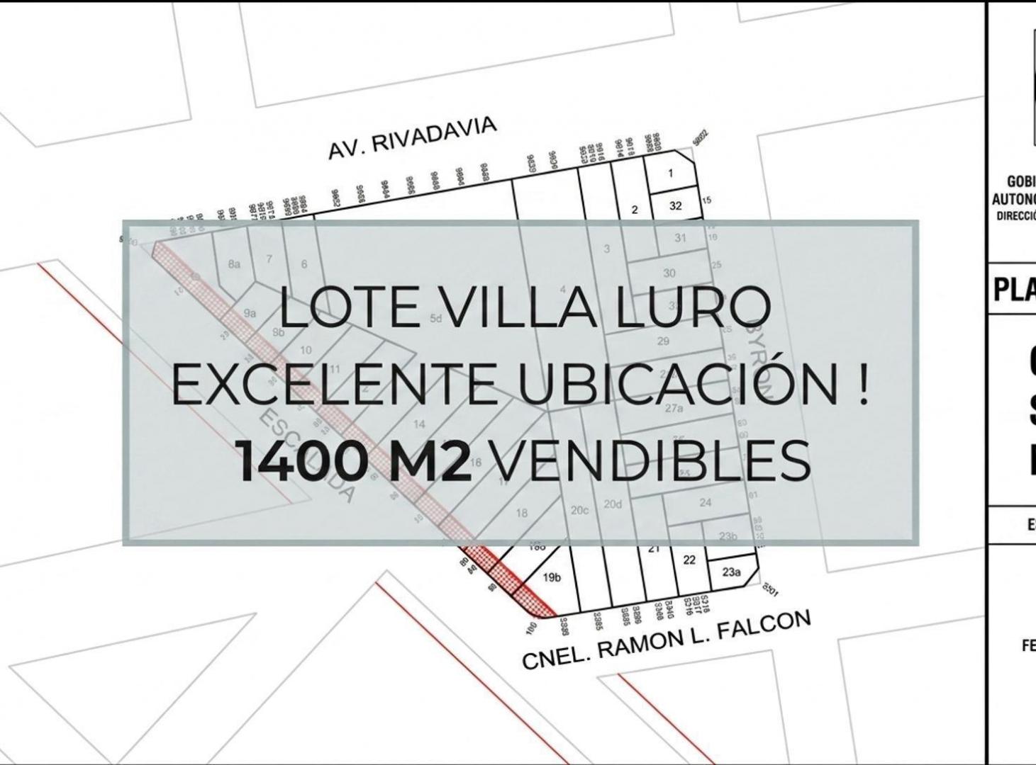 Foto de LOTE VENTA VILLA LURO 1400 M2 VENDIBLES, imagen 4