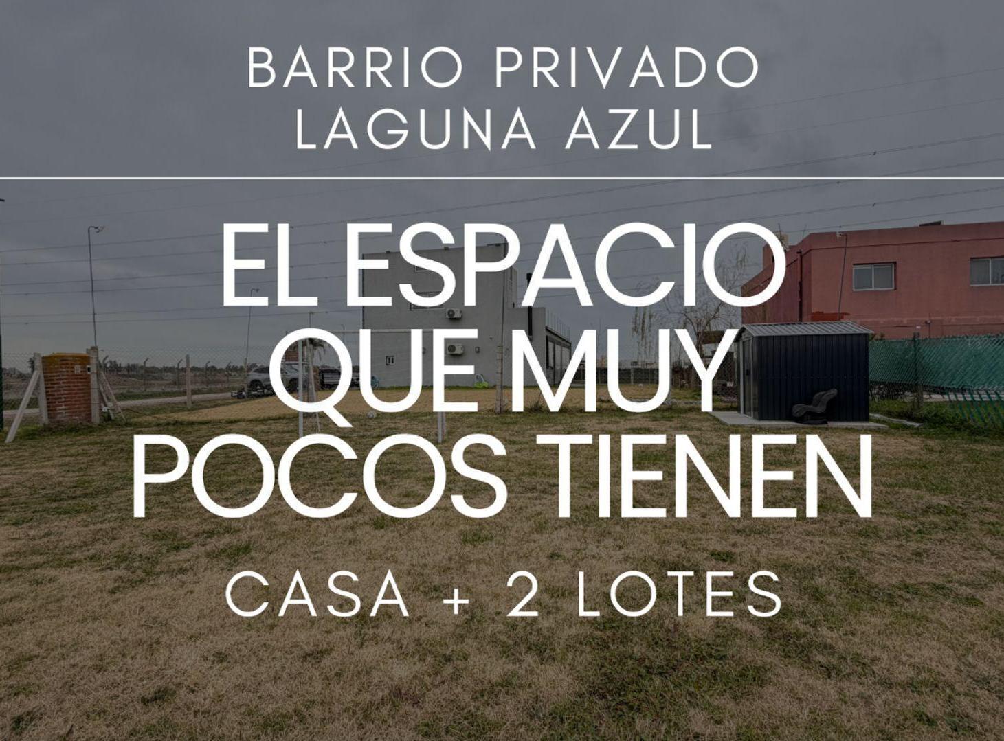 Foto de CASA MAS DOS LOTES BARRIO LAGUNA AZUL APTO CREDITO, imagen 1