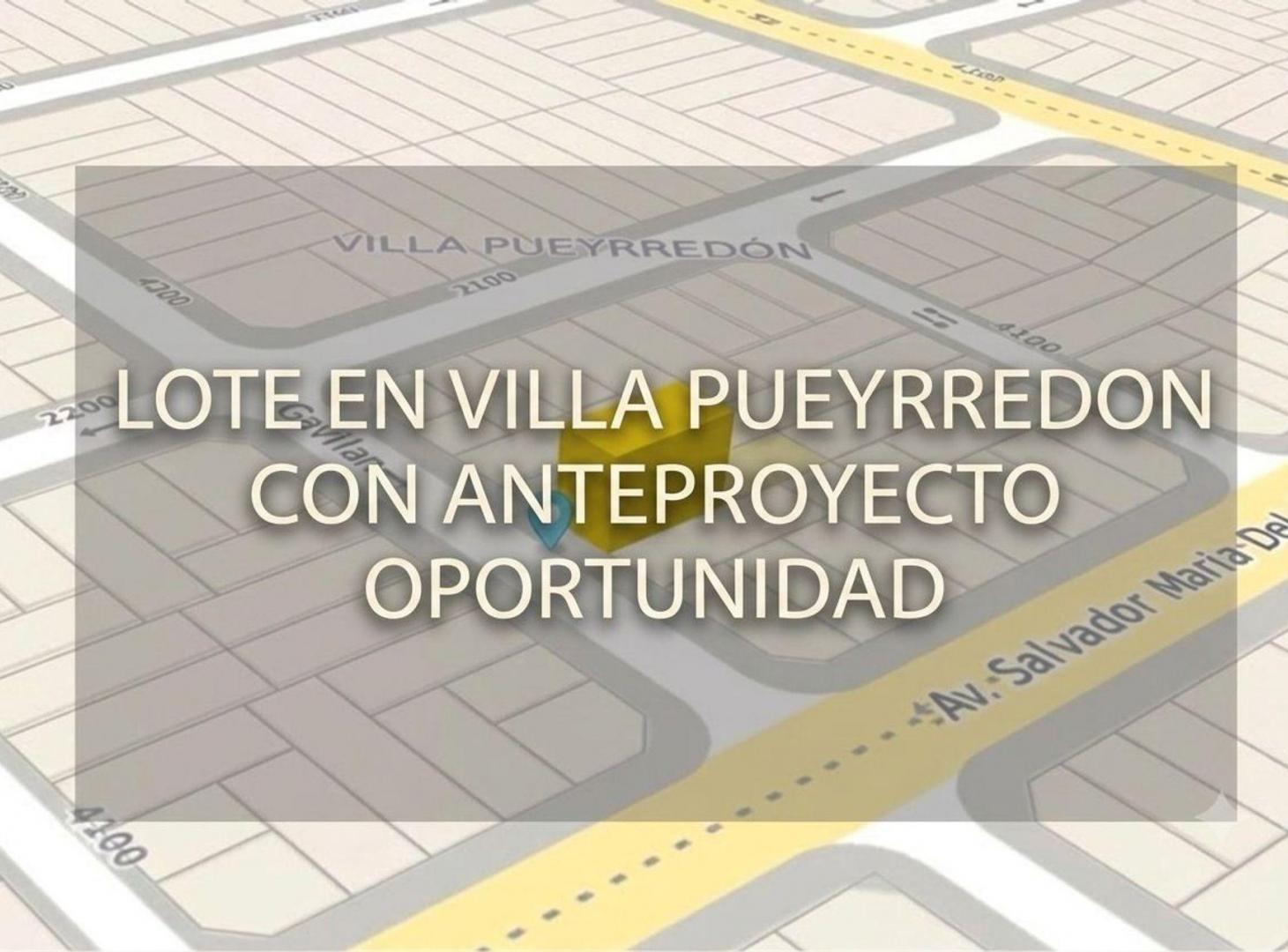 Foto de VENTA LOTE EN VILLA PUEYRREDON CANJE CON METROS, imagen 1