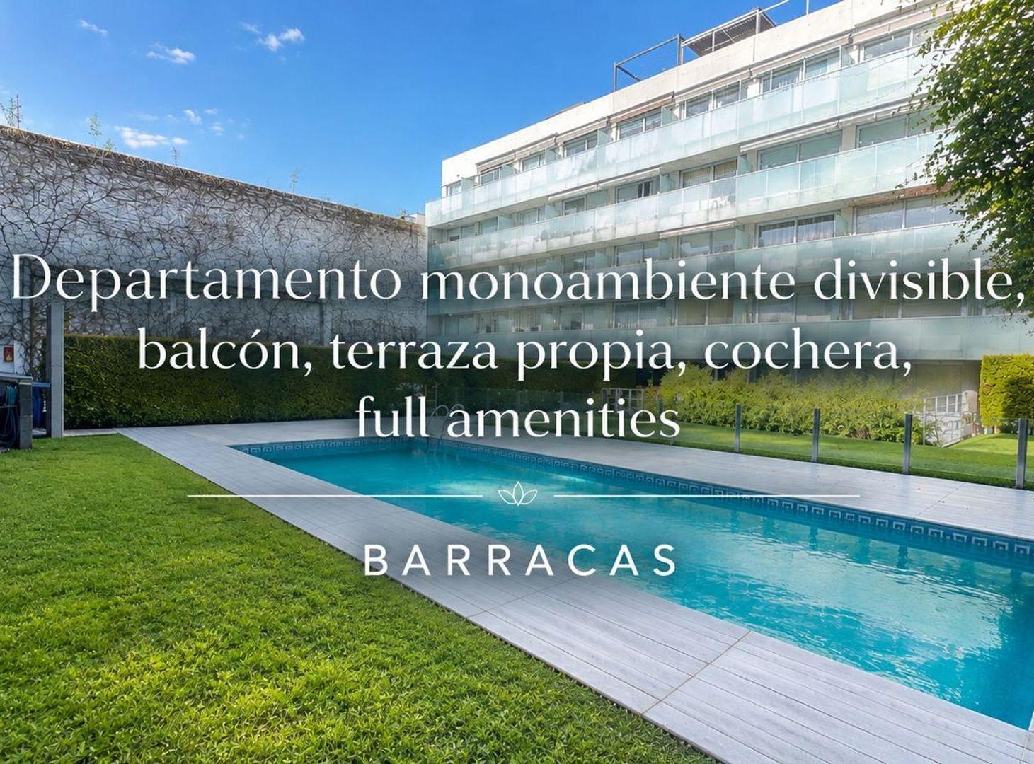 Foto de DEPARTAMENTO 1 AMB VENTA BARRACAS TERRAZA COCHERA, imagen 2