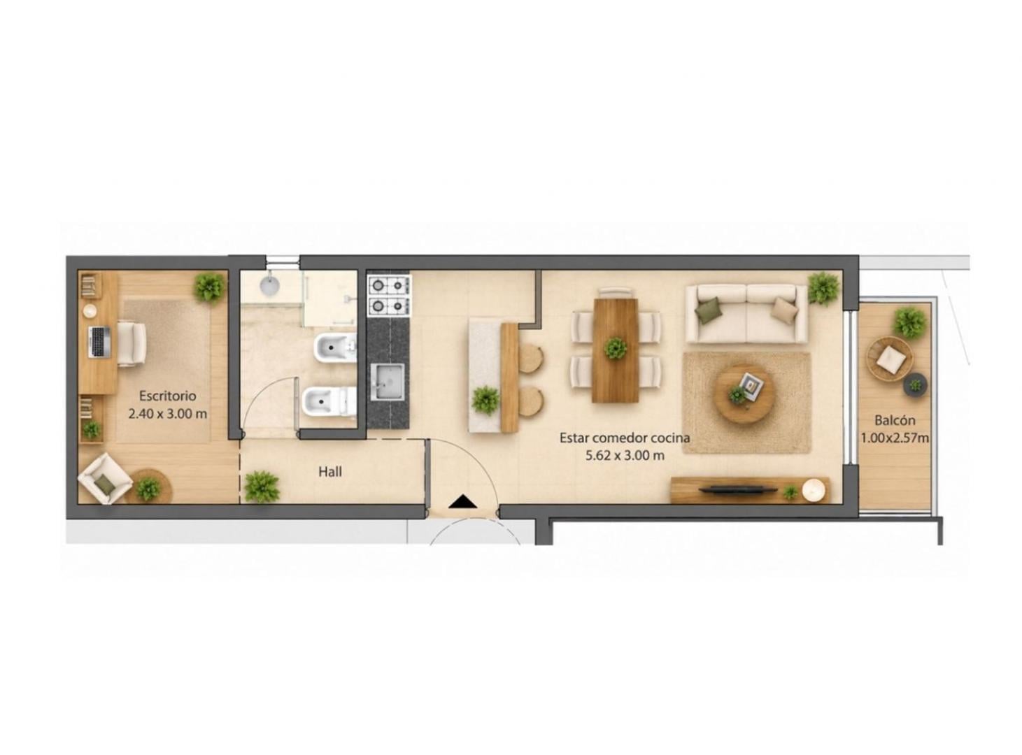 Foto de Venta Departamento 1 ambiente Monte Castro Balcón, imagen 1