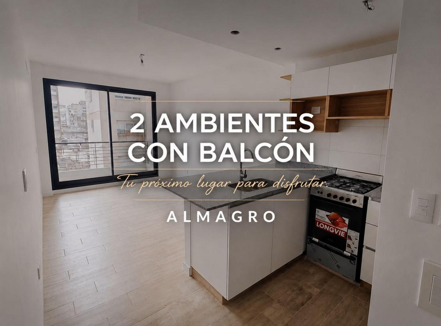 Foto de DEPARTAMENTO 2 AMBIENTES VENTA ALMAGRO BALCON, imagen 2