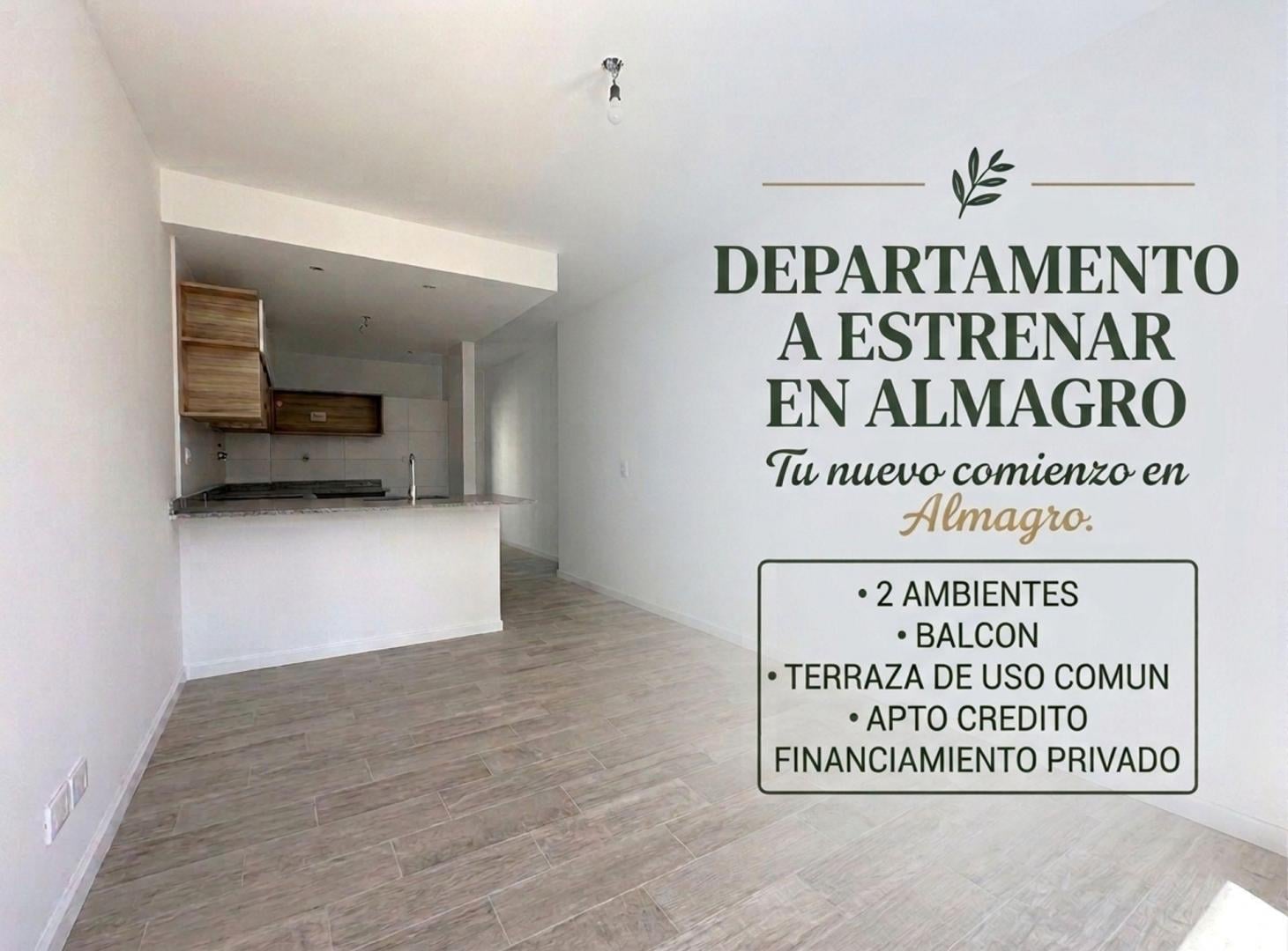 Foto de VENTA DEPARTAMENTO 2 AMBIENTES A ESTRENAR ALMAGRO, imagen 5