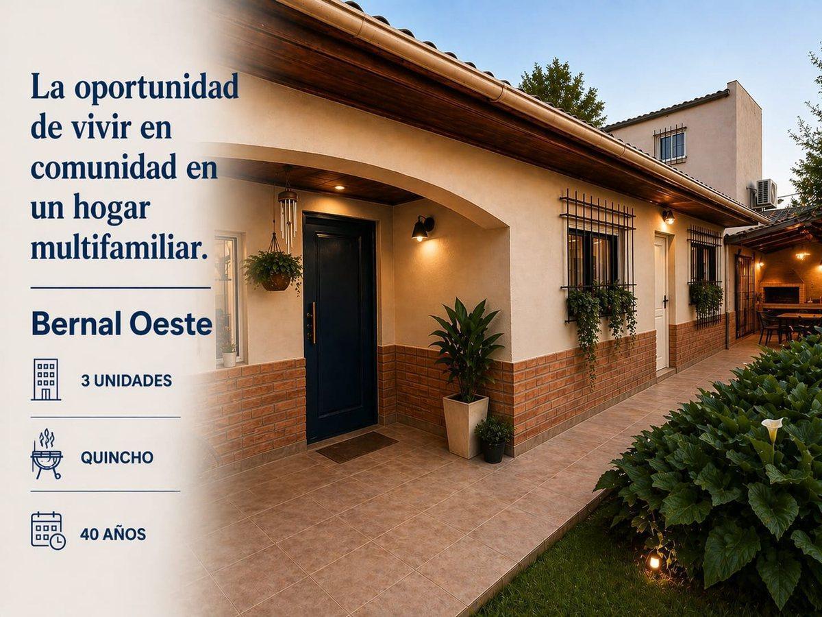Foto de VENTA CASA 6 AMBIENTES MULTIFAMILIAR BERNAL, imagen 1