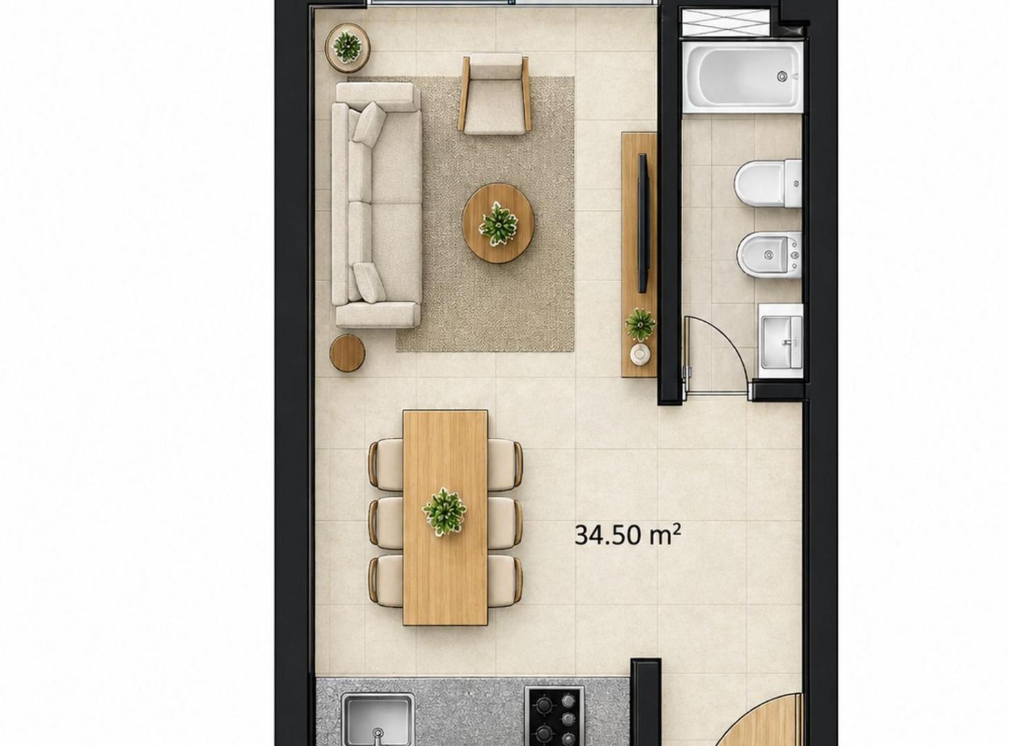 Foto de MONOAMBIENTE 38 M2 A ESTRENAR VILLA CRESPO CABA, imagen 1