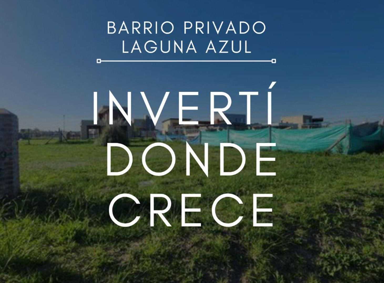 LOTE BARRIO LAGUNA AZUL SPEGAZZINI FINANCIACION