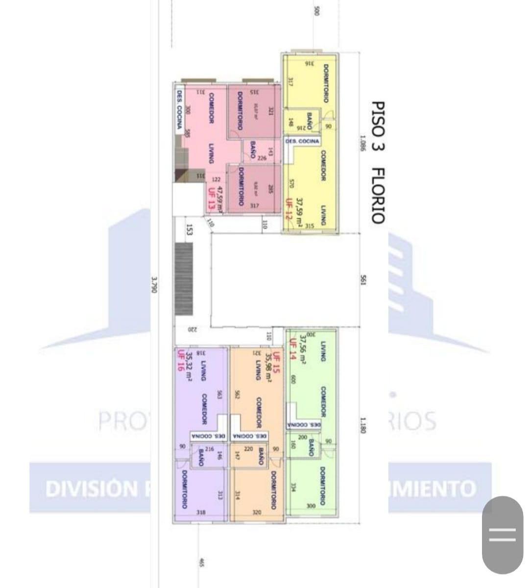 Departamento con 55 m2 construidos en venta en Villa Luzuriaga
