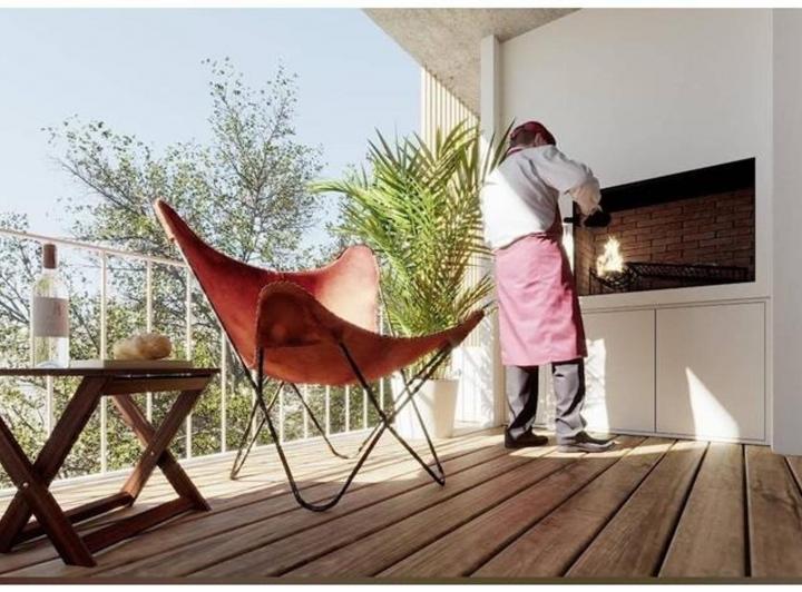 Departamento Monoambiente a estrenar con parrilla propia