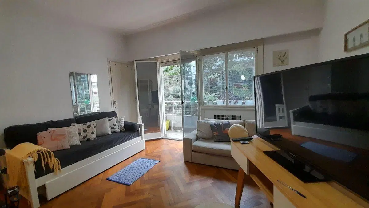 Depto 4 Amb amoblado C/ Balcon Al Fte, 2 Dorm, Baño + Toilette, en Vidt y Av Santa Fe 3